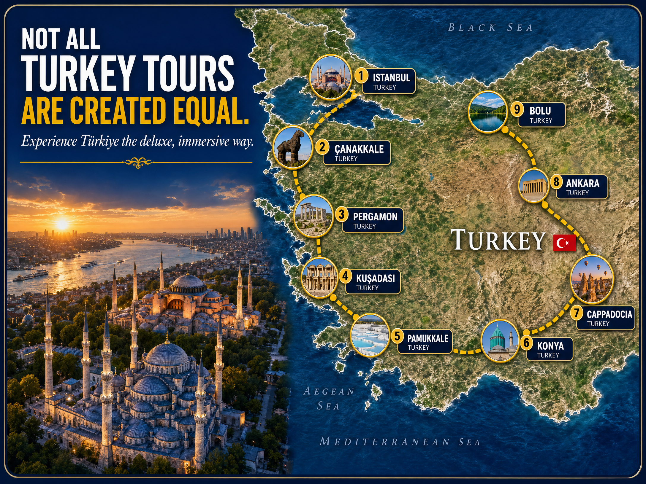 Route T Deluxe Turkey Map